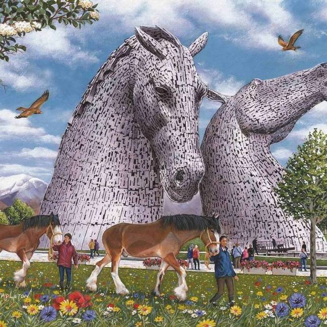 House of Puzzles - The Kelpies - 1000 Piece Jigsaw Puzzle