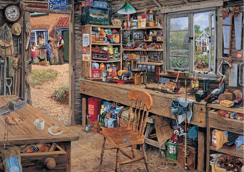 House of Puzzles - Time to Potter - 4 x 500 Piece Jigsaw Puzzle