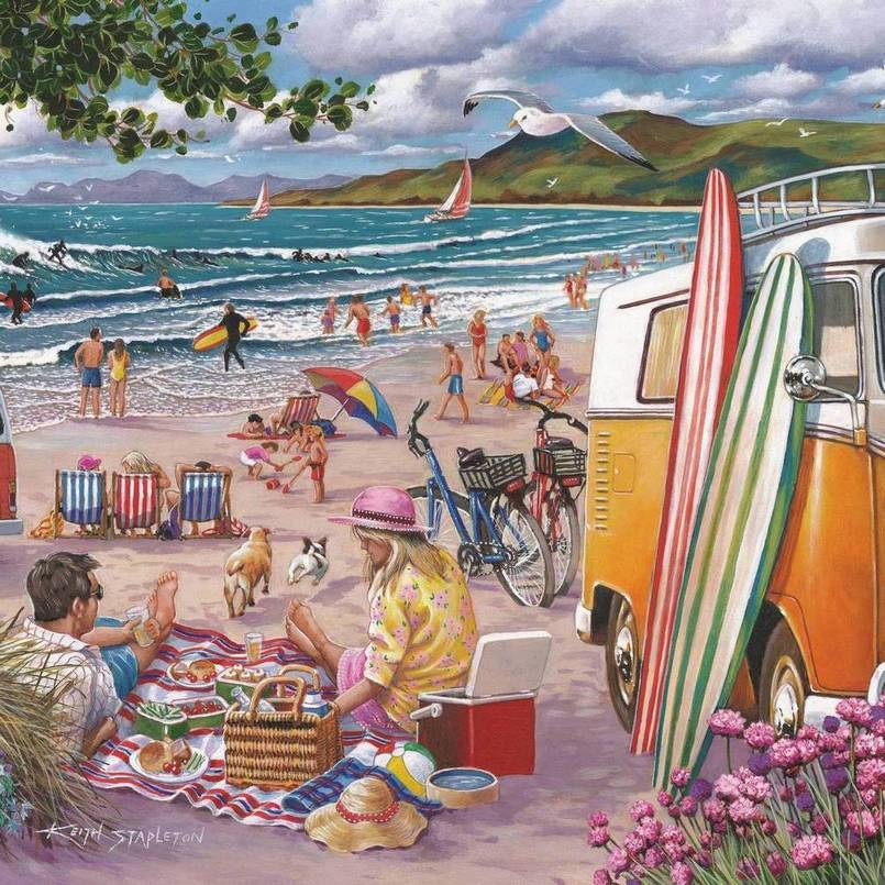 House of Puzzles - Wish You Were Here - 1000 Piece Jigsaw Puzzle