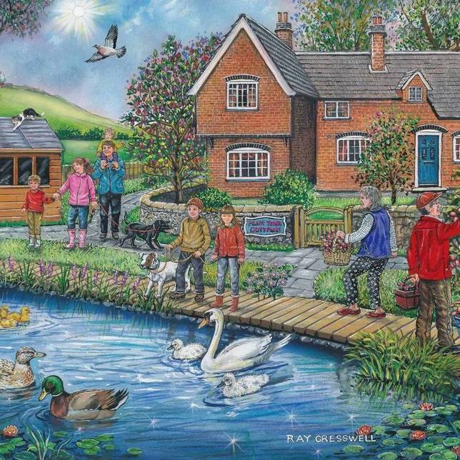 House of Puzzles - Plum Cottage - 250XL Piece Jigsaw Puzzle