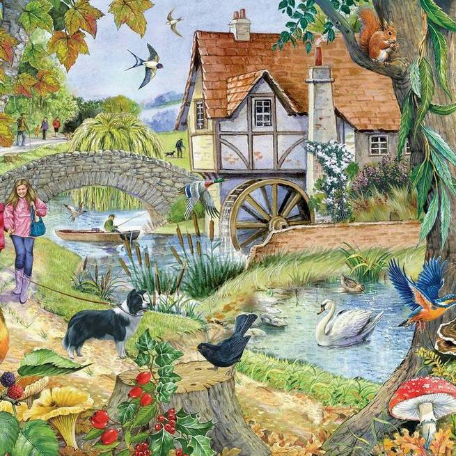 House of Puzzles - The Old Mill House - 500 Piece Jigsaw Puzzle