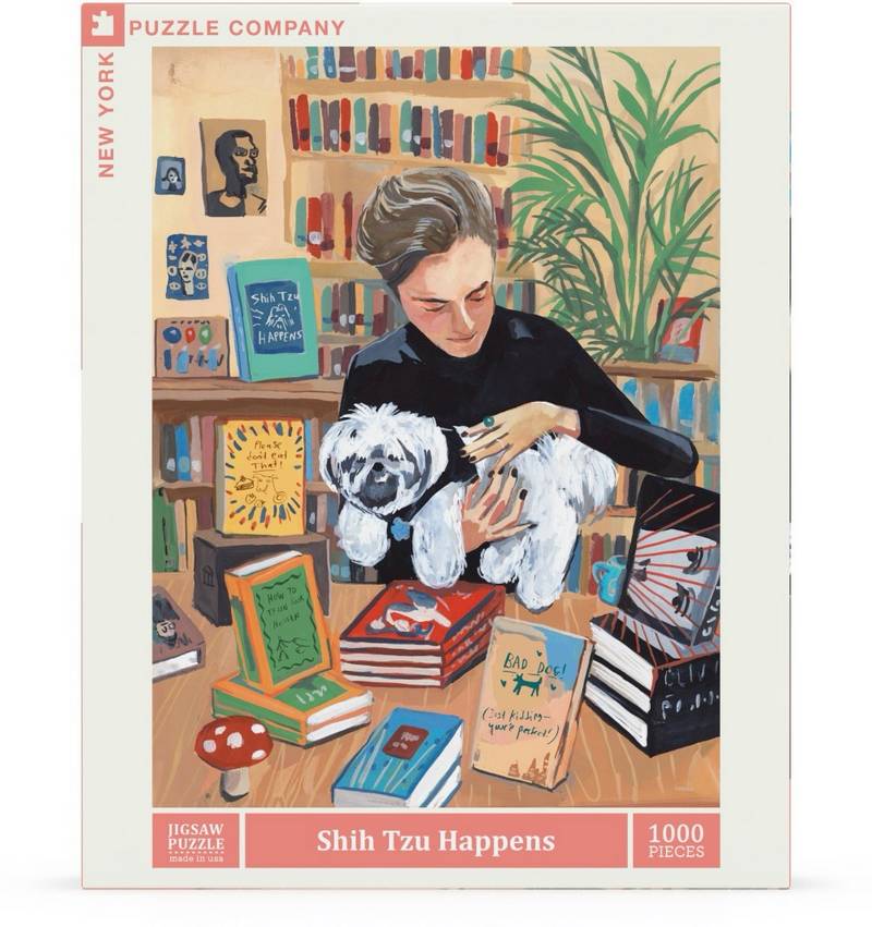 New York Puzzle Company - Shih Tzu Happens - 1000 Piece Jigsaw Puzzle