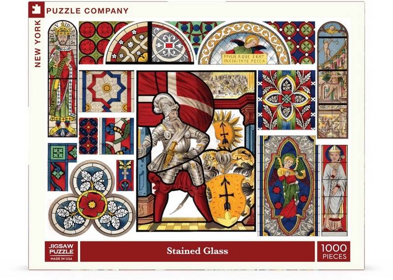 New York Puzzle Company - Stained Glass - 1000 Piece Jigsaw Puzzle