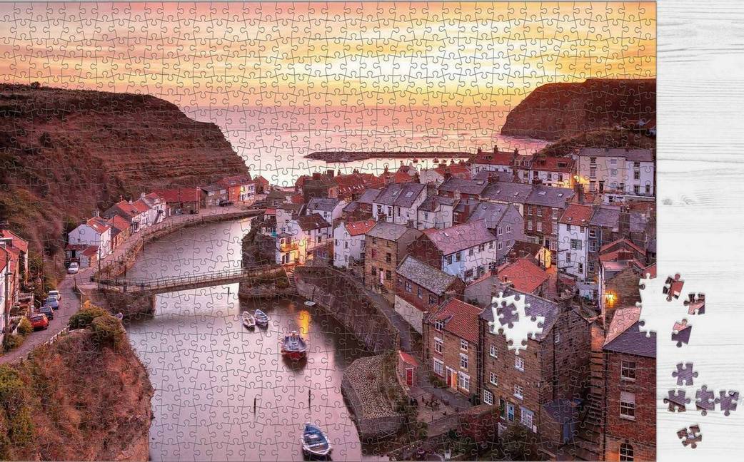 Puzzlescapes - Staithes The View - 1000 Piece Jigsaw Puzzle