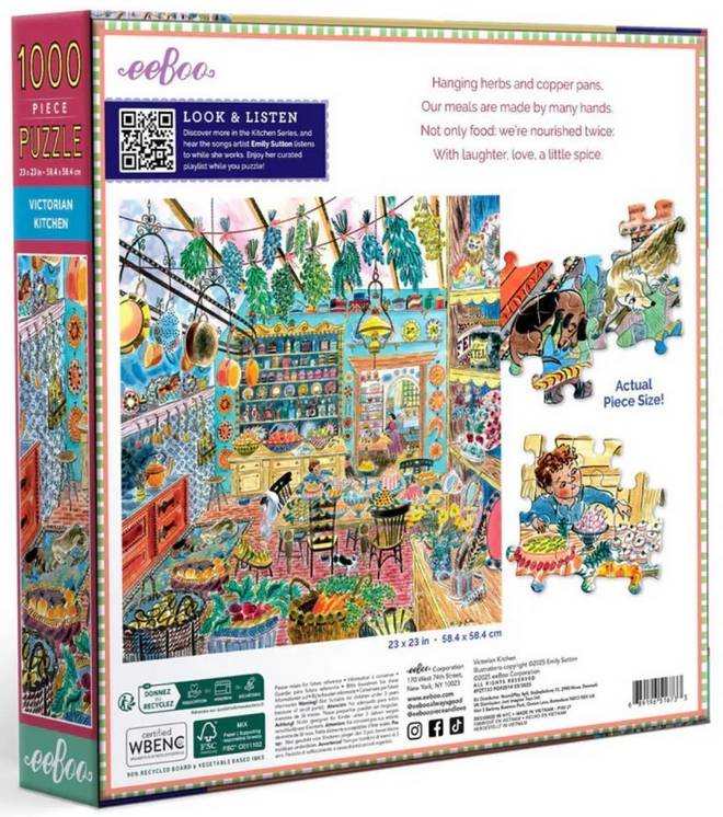 Eeboo - Victorian Kitchen - 1000 Piece Jigsaw Puzzle