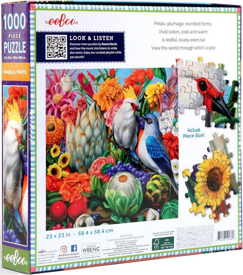 Eeboo - Magical Fruits - 1000 Piece Jigsaw Puzzle