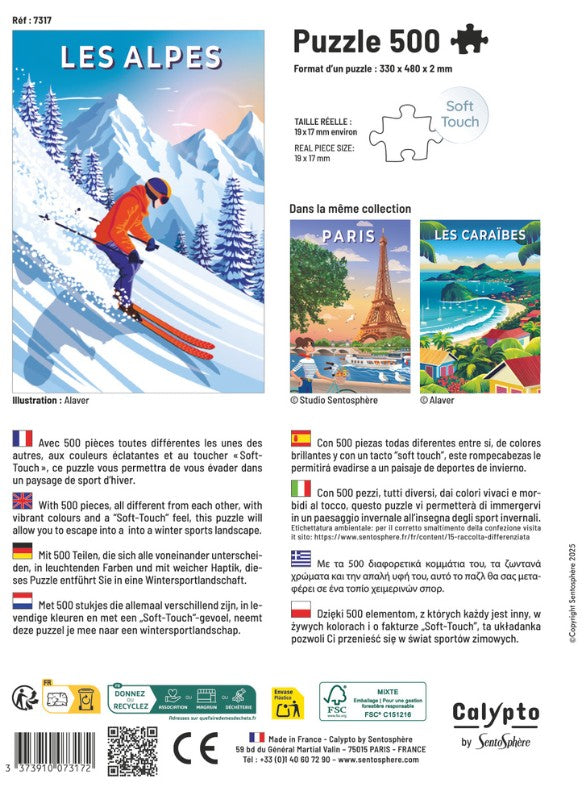 Calypto - Les Alpes - 500 Piece Jigsaw Puzzle