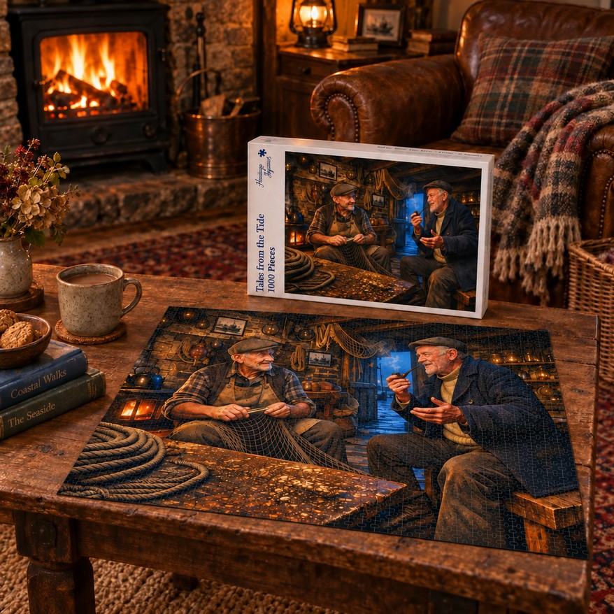 Heritage Jigsaws Tales from the Tide, 1000-piece jigsaw puzzle lifestyle image