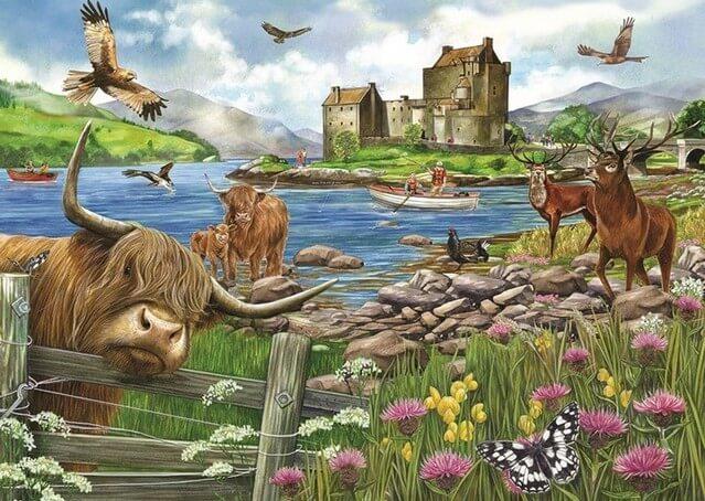 Otter House The Highlands, 1000-piece jigsaw puzzle