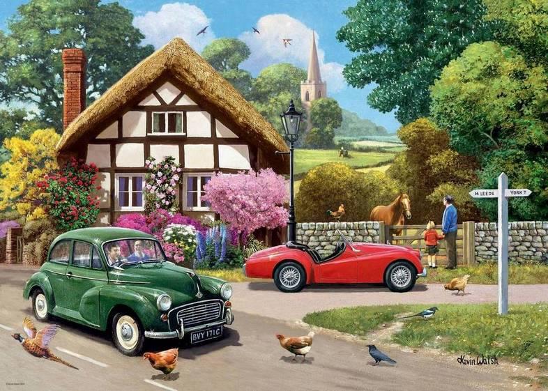 Ravensburger - Leisure Days No 9 A Country Drive - 1000 Piece Jigsaw Puzzle