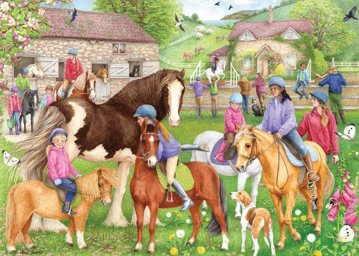 Falcon de Luxe - Riding School - 1000 Piece Jigsaw Puzzle