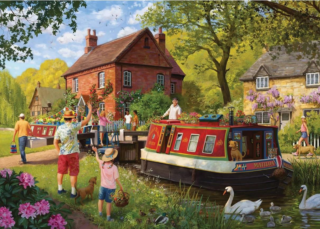 Falcon de Luxe - Countryside Locks - 1000 Piece Jigsaw Puzzle