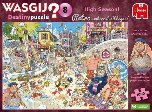 Wasgij - Retro Destiny 8 High Season! - 1000 Piece Jigsaw Puzzle