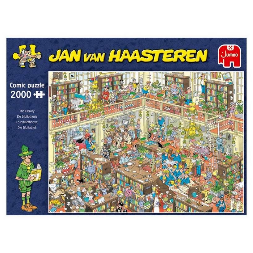 Jan Van Haasteren - The Library - 2000 Piece Jigsaw Puzzle