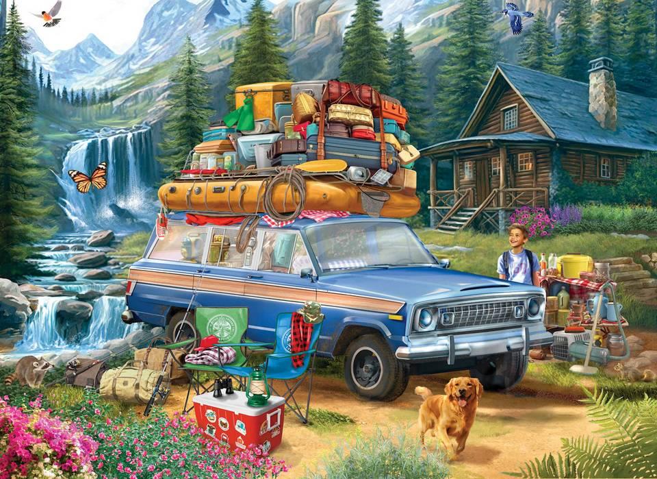 Eurographics - Loading the Wagoneer - 1000 Piece Jigsaw Puzzle