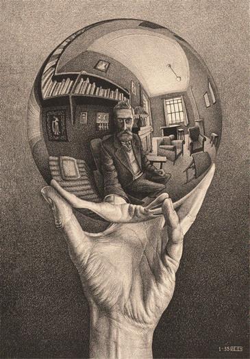 Clementoni - Mc Escher - Hand With Reflecting Sphere - 1000 Piece Jigsaw Puzzle