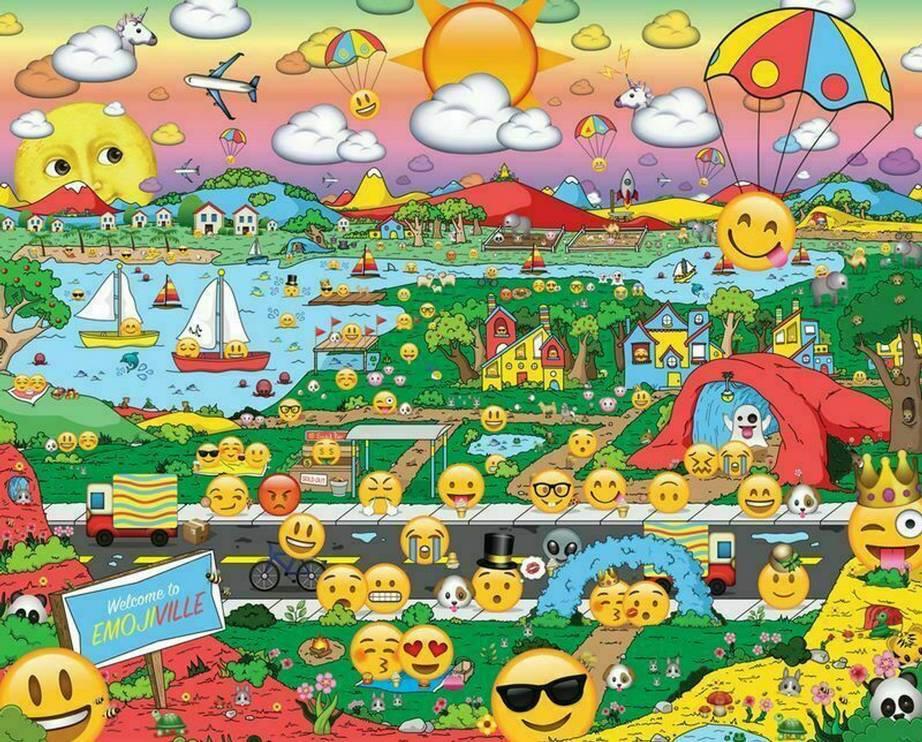 Springbok Emojiville, 1000-piece jigsaw puzzle