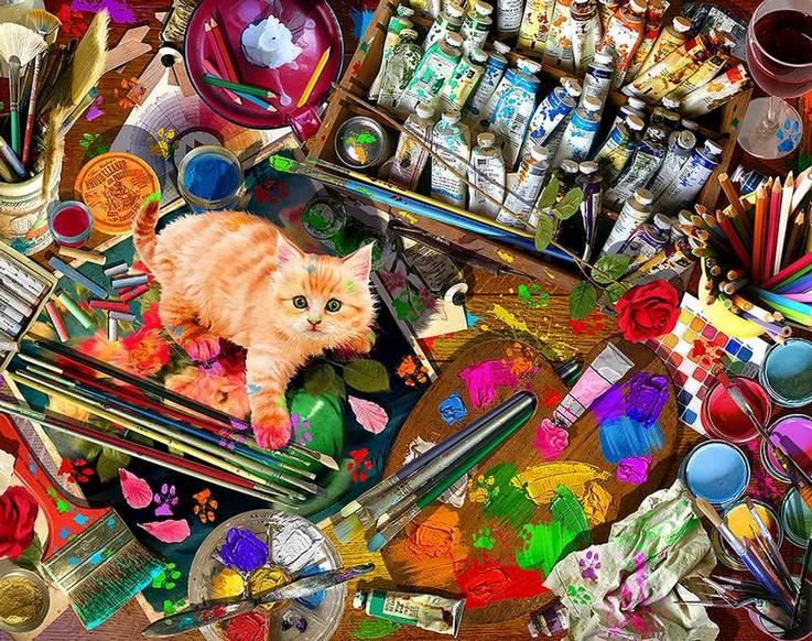 Springbok Unexpeceted Mews, 1000-piece jigsaw puzzle