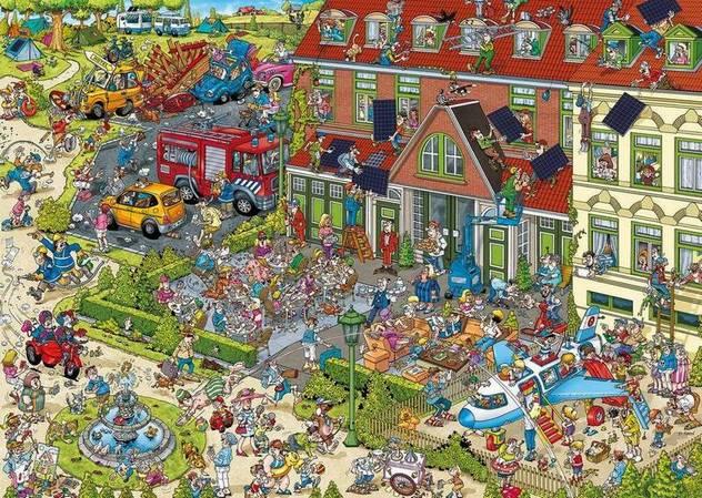 Ravensburger Rays Comic Series - The Hotel, 1000-piece jigsaw puzzle