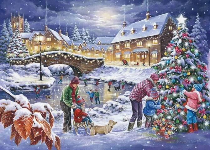 House of Puzzles - Twinkling Lights - 250XL Piece Jigsaw Puzzle