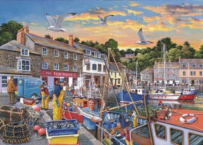 House of Puzzles - Catch of the Day - 500XL Piece Jigsaw Puzzle