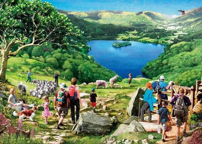 House of Puzzles - Lake View - 500XL Piece Jigsaw Puzzle