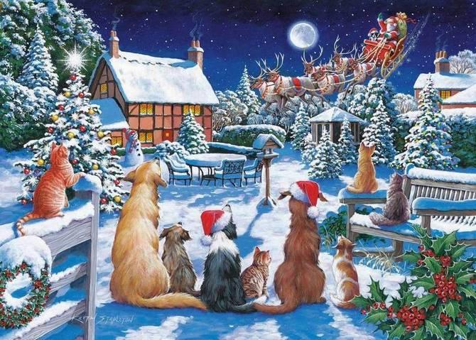 House of Puzzles - Santa Paws No 19 - 500XL Piece Jigsaw Puzzle