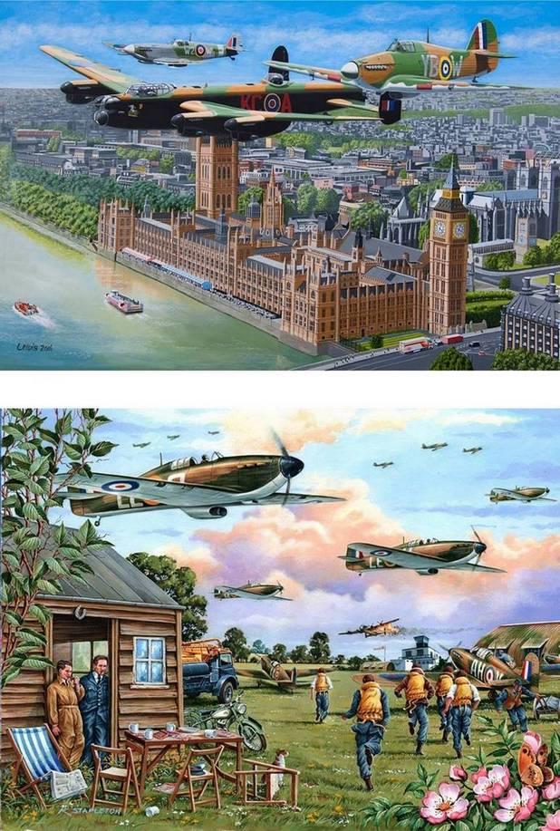 House of Puzzles - Sky Patrol - 2 x 500XL Piece Jigsaw Puzzle