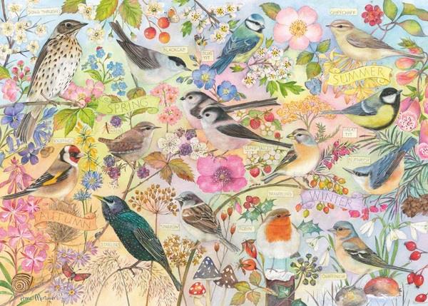 Otter House Birds Of The Seasons, 1000-piece jigsaw puzzle