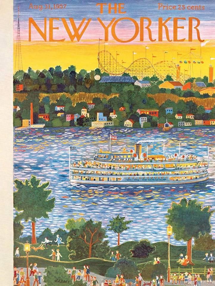 New York Puzzle Company Sunset Cruise, 1000-piece jigsaw puzzle