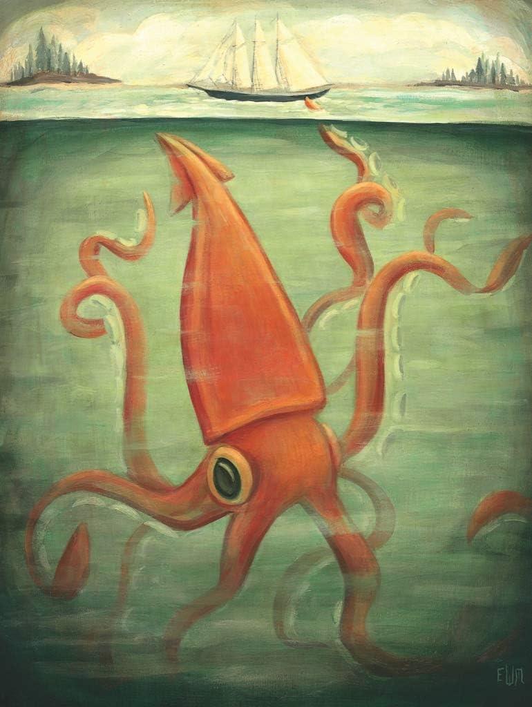 New York Puzzle Company - Kraken Underneath - 500 Piece Jigsaw Puzzle