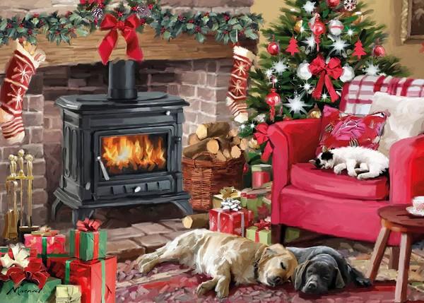 Otter House - Fireside Snuggles - 1000 Piece Jigsaw Puzzle