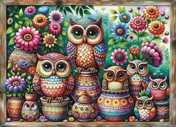 JaCarou - Owl Together Now - 1000 Piece Jigsaw Puzzle