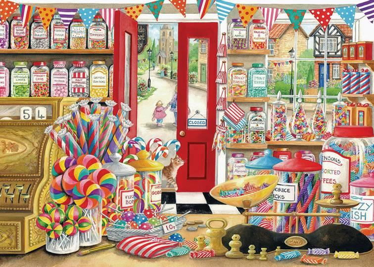 Otter House - Ye Olde Sweet Shop - 1000 Piece Jigsaw Puzzle