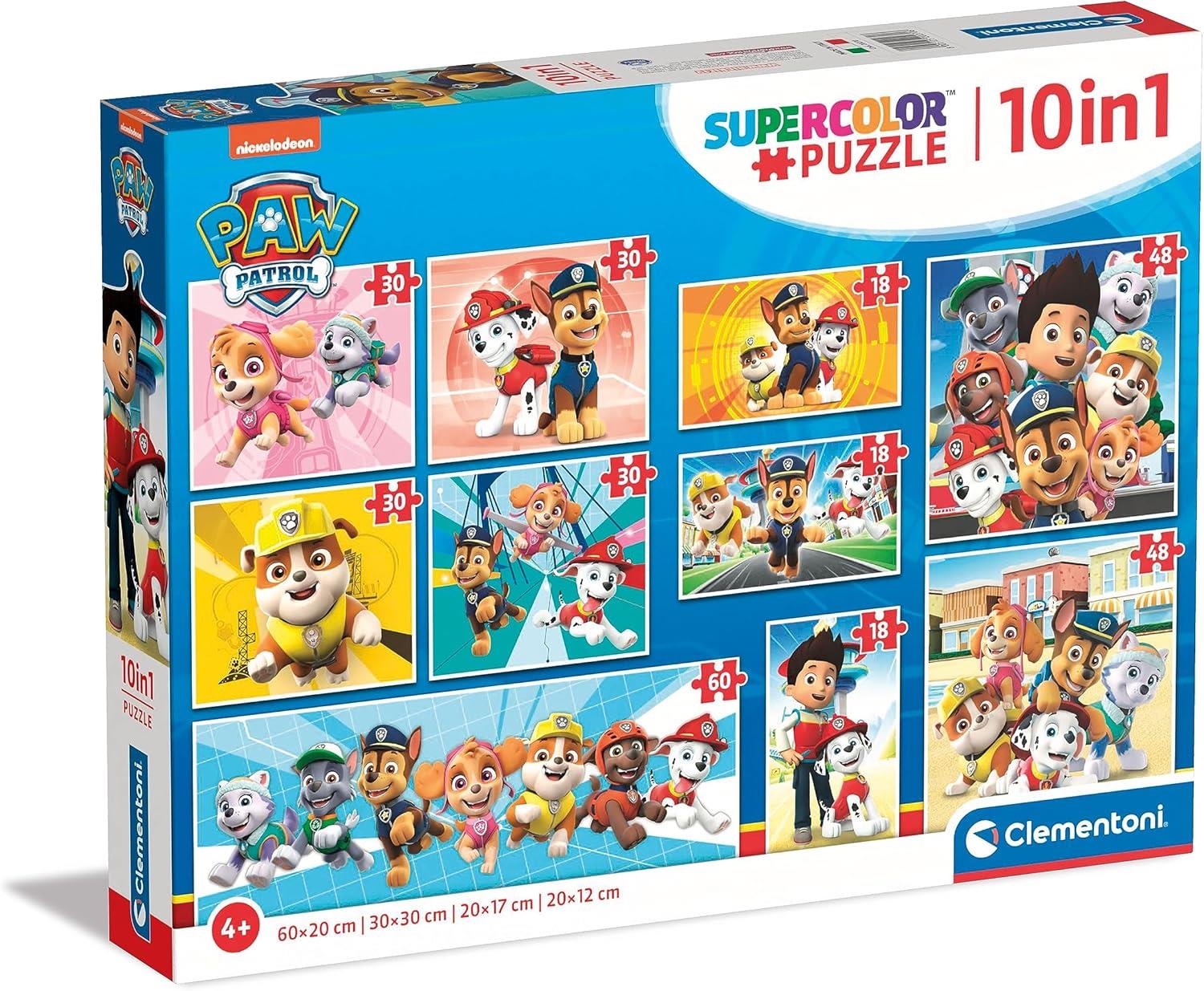 Clementoni Puzzle Géant Interactif Paw Patrol Girl – Tapis 70x100 Cm Avec Stylo Électronique – Jeu Éducatif Formes Et Couleurs Dès 3 Ans