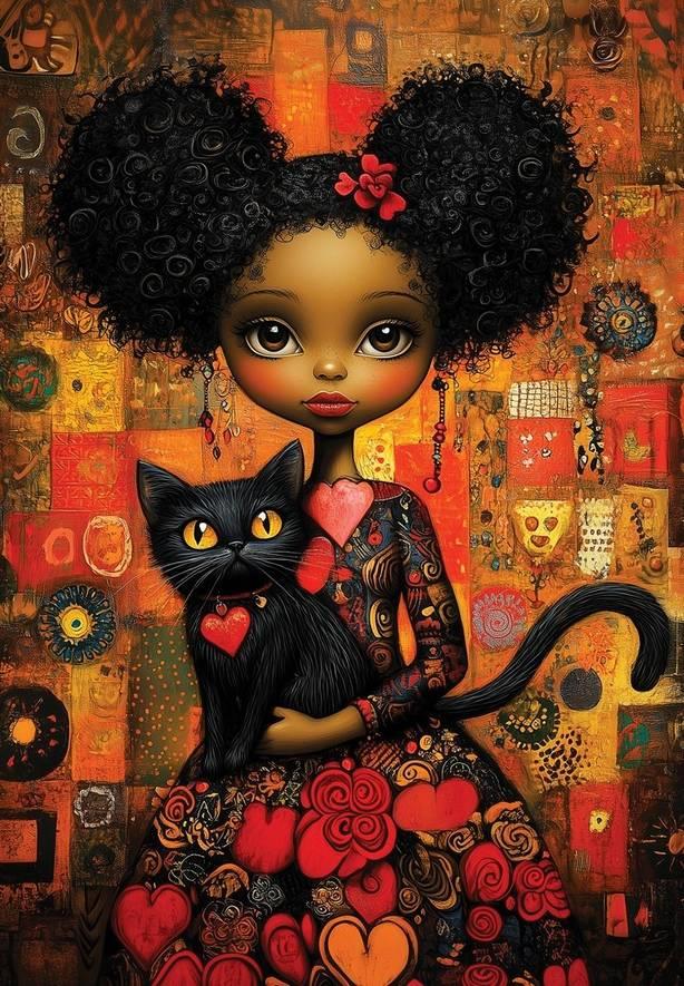 Anatolian - Black Cat - 500 Piece Jigsaw Puzzle