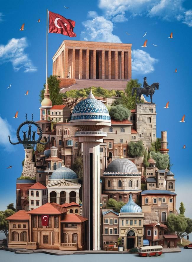 Anatolian - Ankara- 1000 Piece Jigsaw Puzzle