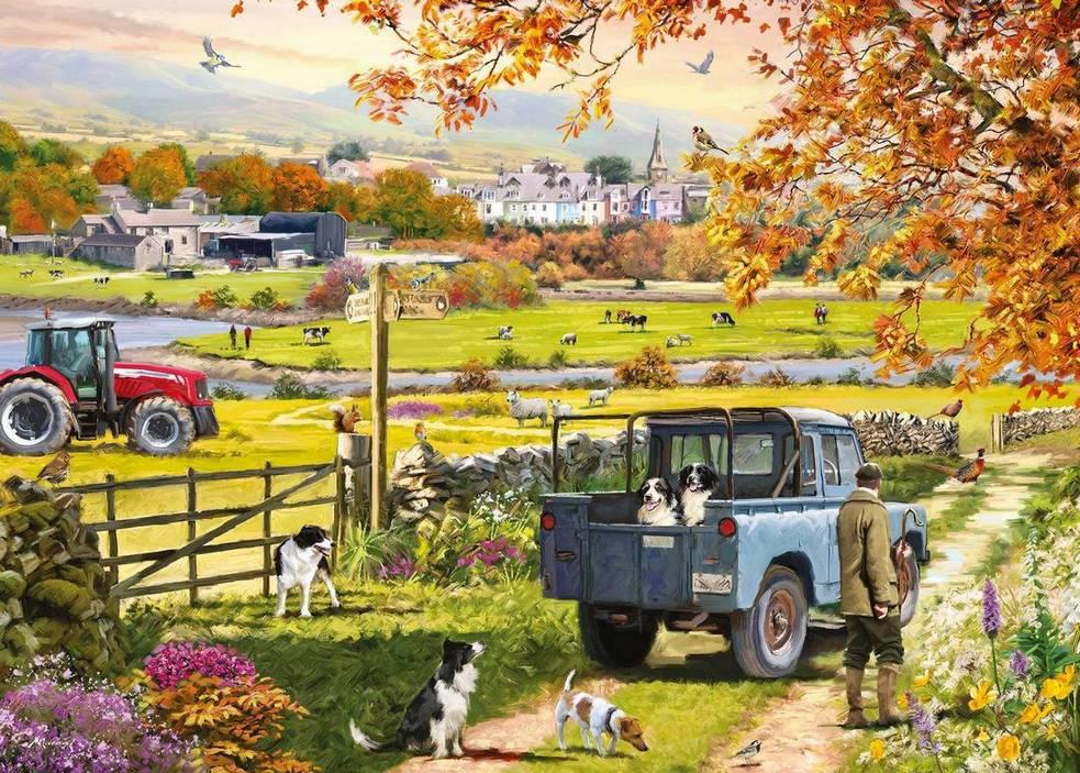 Otter House Countryside Morning, 1000-piece jigsaw puzzle