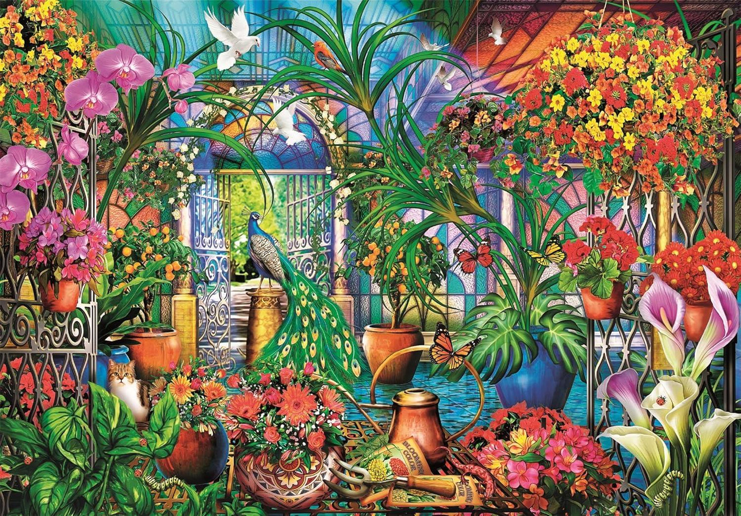 Clementoni - The Greenhouse Caretakers - 500 Piece Jigsaw Puzzle