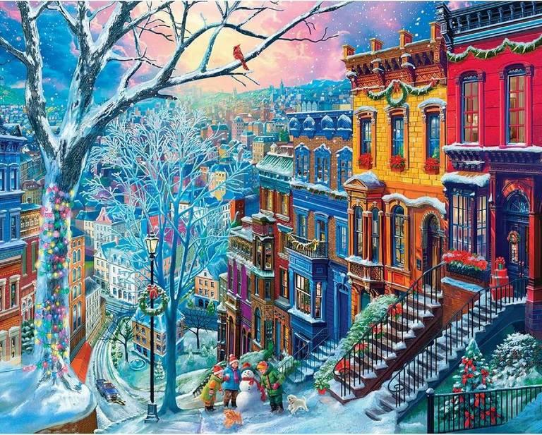 White Mountain Winter In The City, 1000-piece jigsaw puzzle