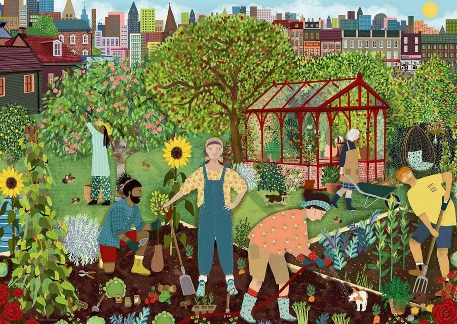 Ravensburger Community Allotment, 1000-piece jigsaw puzzle