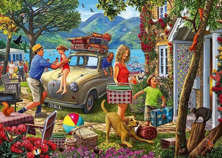 Ravensburger Holiday Cottage, 1000-piece jigsaw puzzle