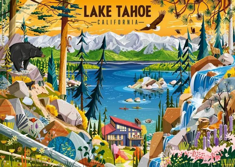 Ravensburger Sacred Lake Tahoe - US Puzzle Championships, 1000-piece jigsaw puzzle