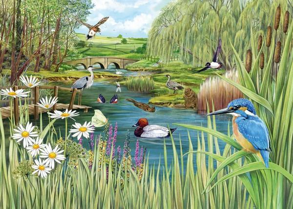 Otter House - River's Edge - 1000 Piece Jigsaw Puzzle