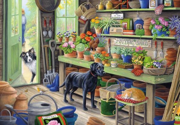 Otter House The Potting Shed, 500-piece jigsaw puzzle