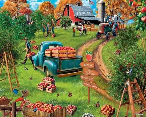 White Mountain Apple Orchard, 1000-piece jigsaw puzzle