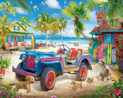 White Mountain Beach Escape, 1000-piece jigsaw puzzle