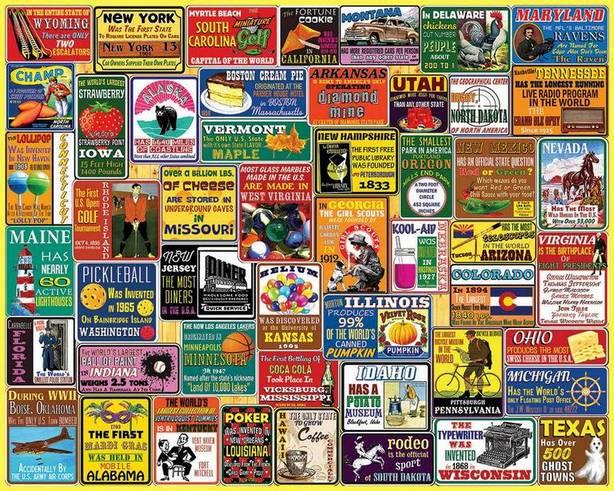 White Mountain State Trivia, 1000-piece jigsaw puzzle