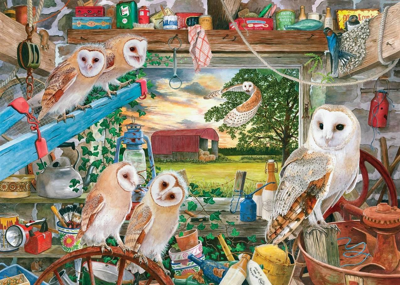 House of Puzzles - Night Owls - 500XL Piece Jigsaw Puzzle