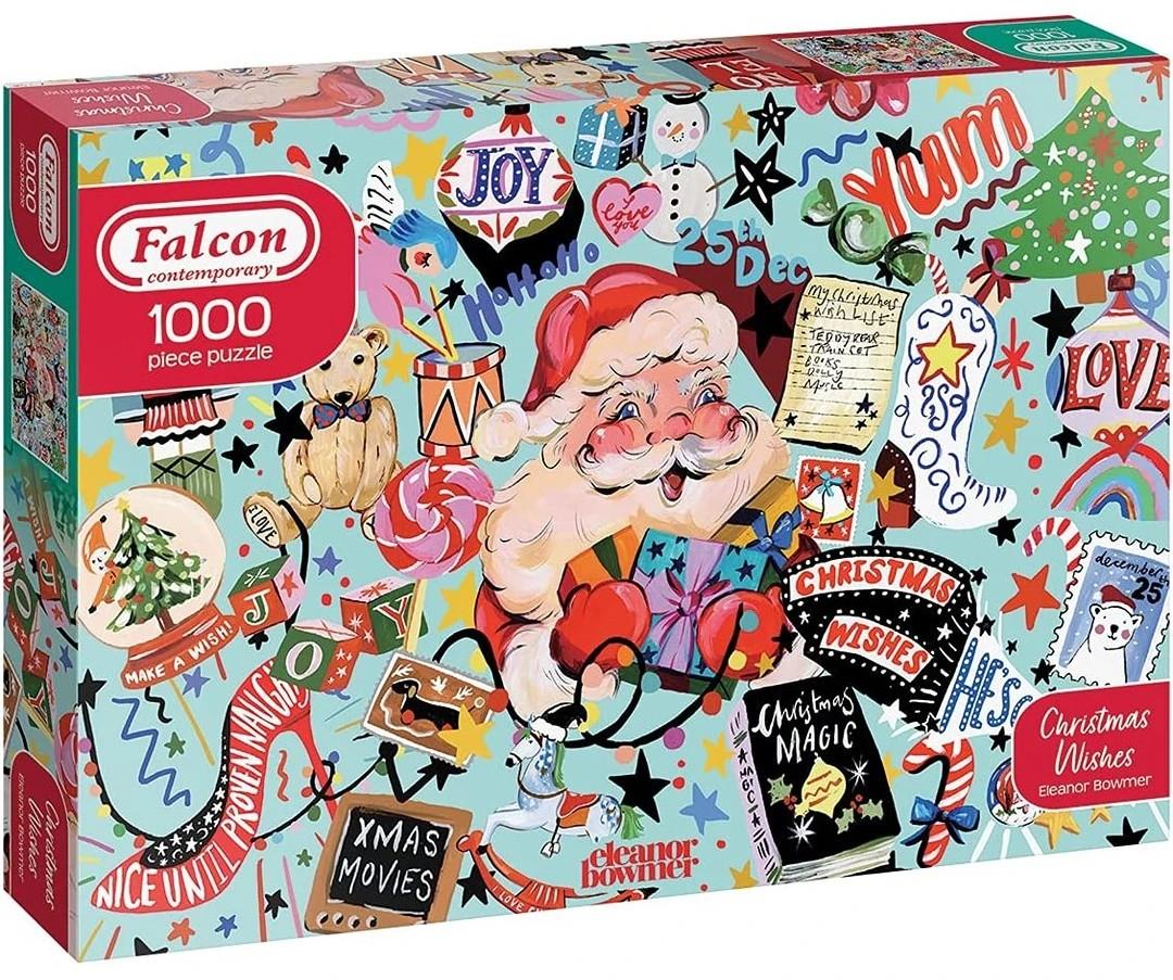 Falcon de Luxe - Christmas Wishes - Contemporary - 1000 Piece Jigsaw Puzzle